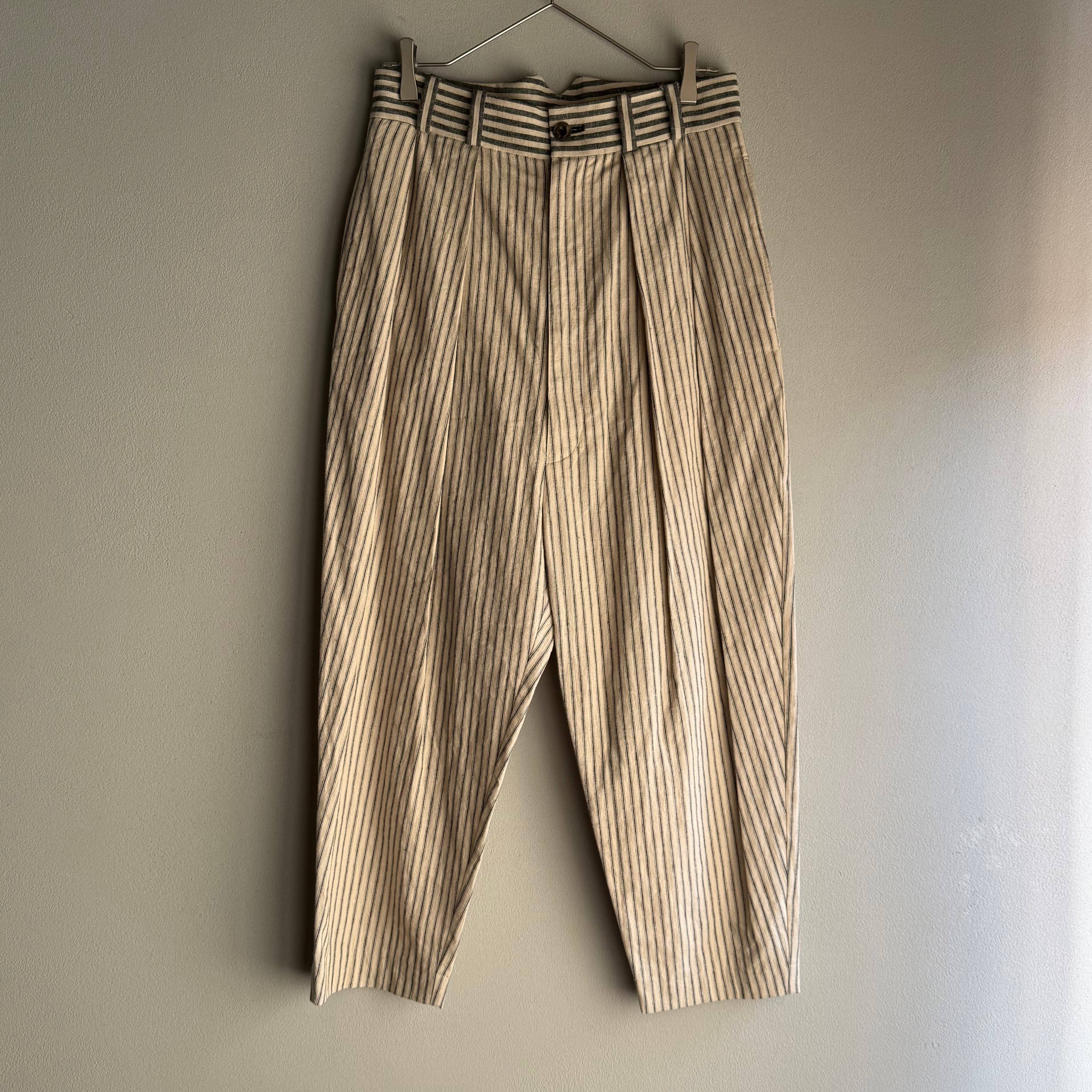 ROGGYKEI／ロギーケイ RK PT-02 ストライプテーパードパンツ sizeS