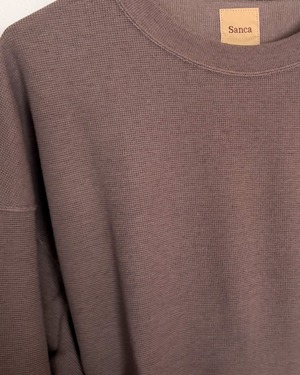 【SANCA UNISEX】COTTON HEMP SURFKNIT CREW