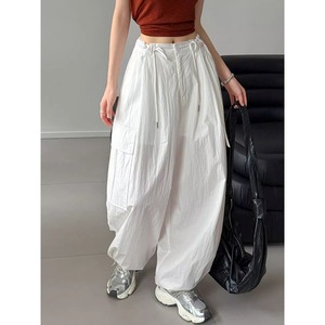 cargo adjustable wide pants 101511