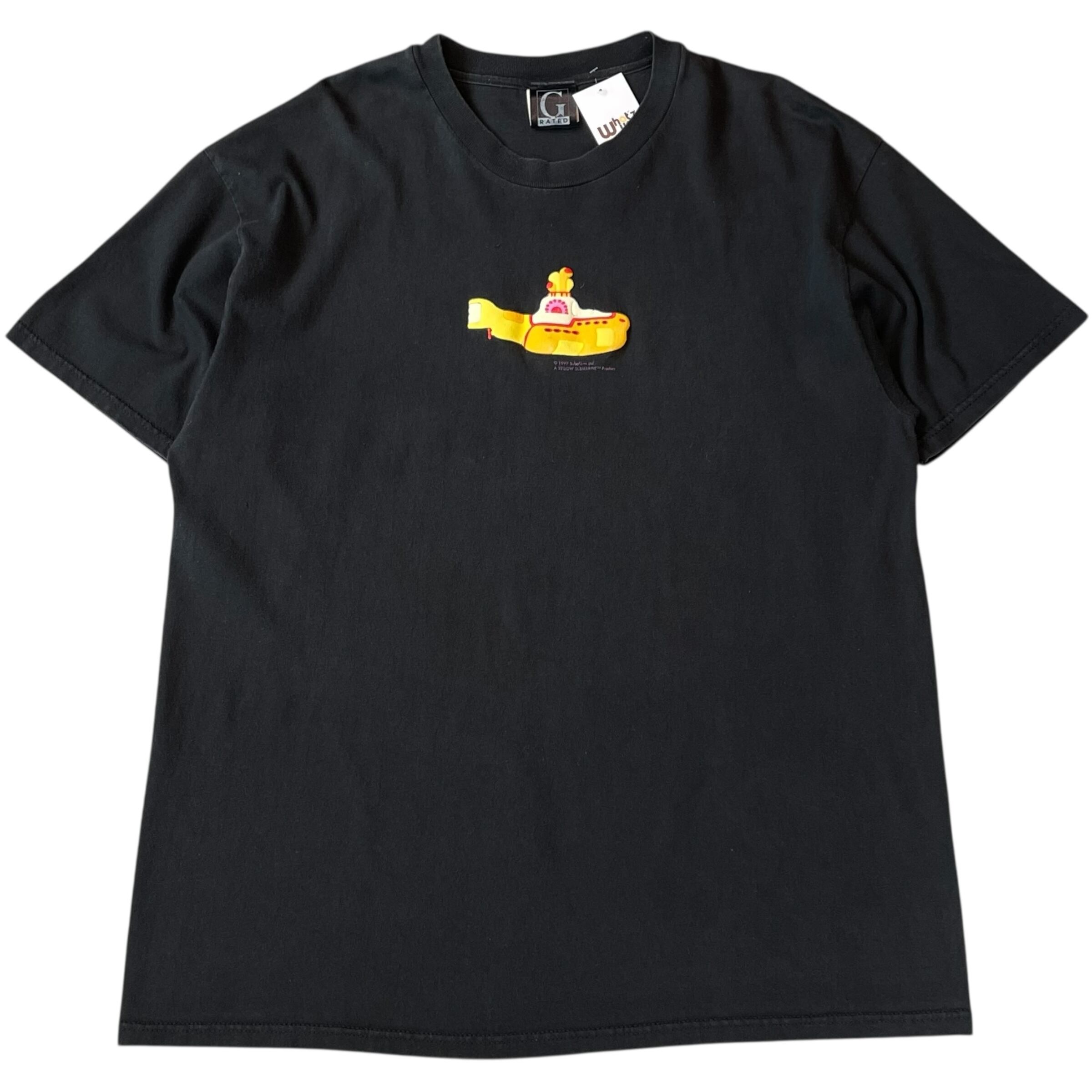 1999s YELLOW SUBMARINE puff print T-shirt