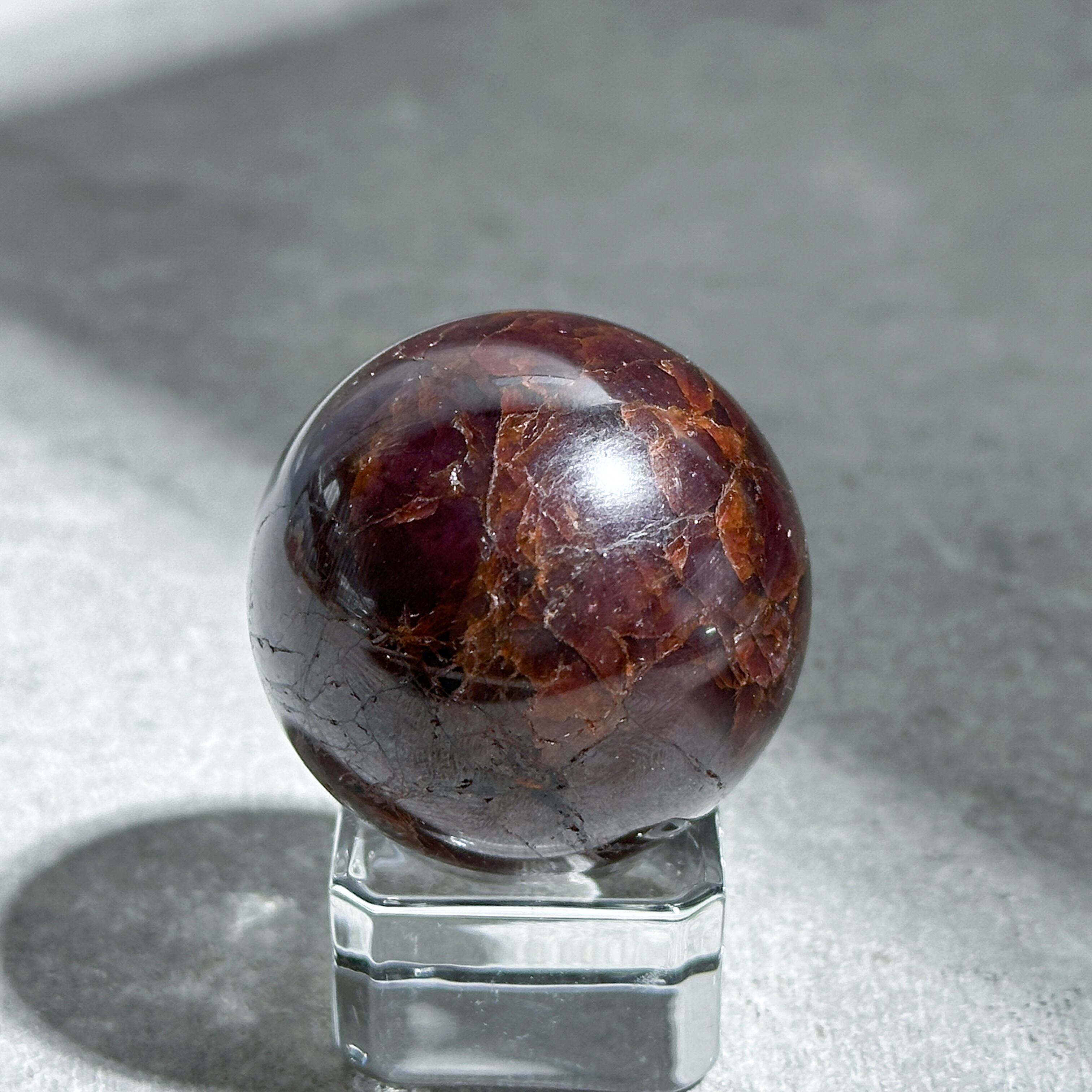 スターガーネット スフィア（丸玉）33◇Garnet◇天然石・鉱物
