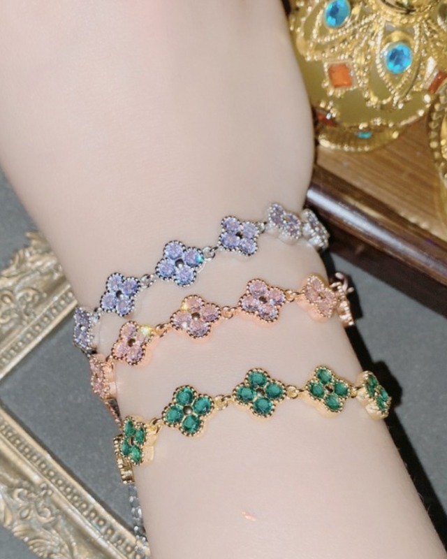 カラークローバーブレスレット（3 colors）　24A03152