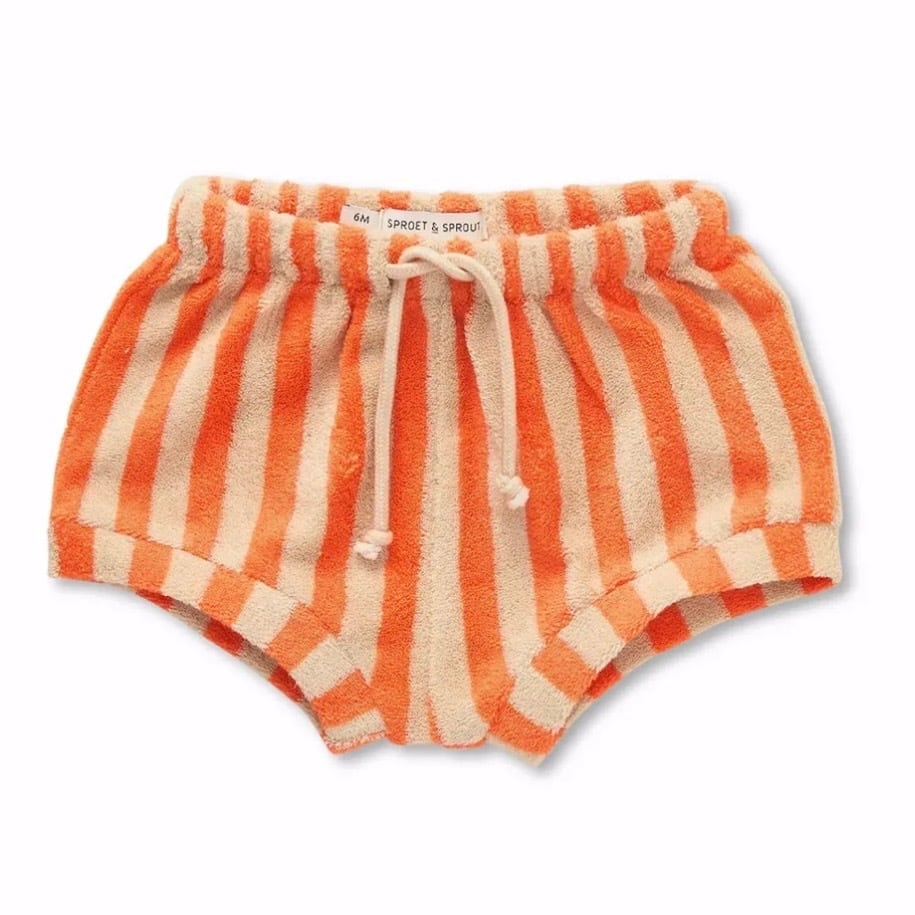 SPROET&SPROUT Terry Baby Short Stripe【18M】Sesame