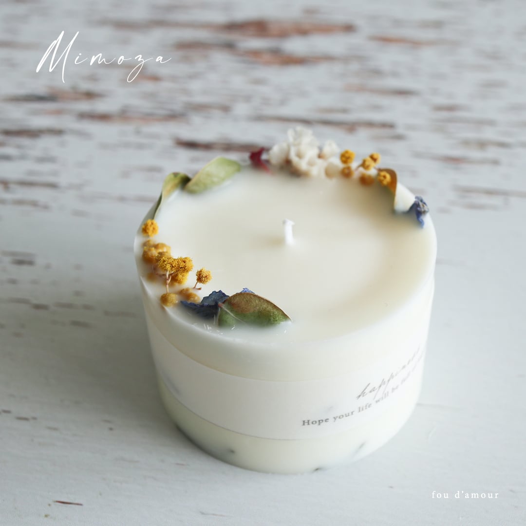 happiness】ボタニカルソイキャンドル | fou d'amour オンラインストア