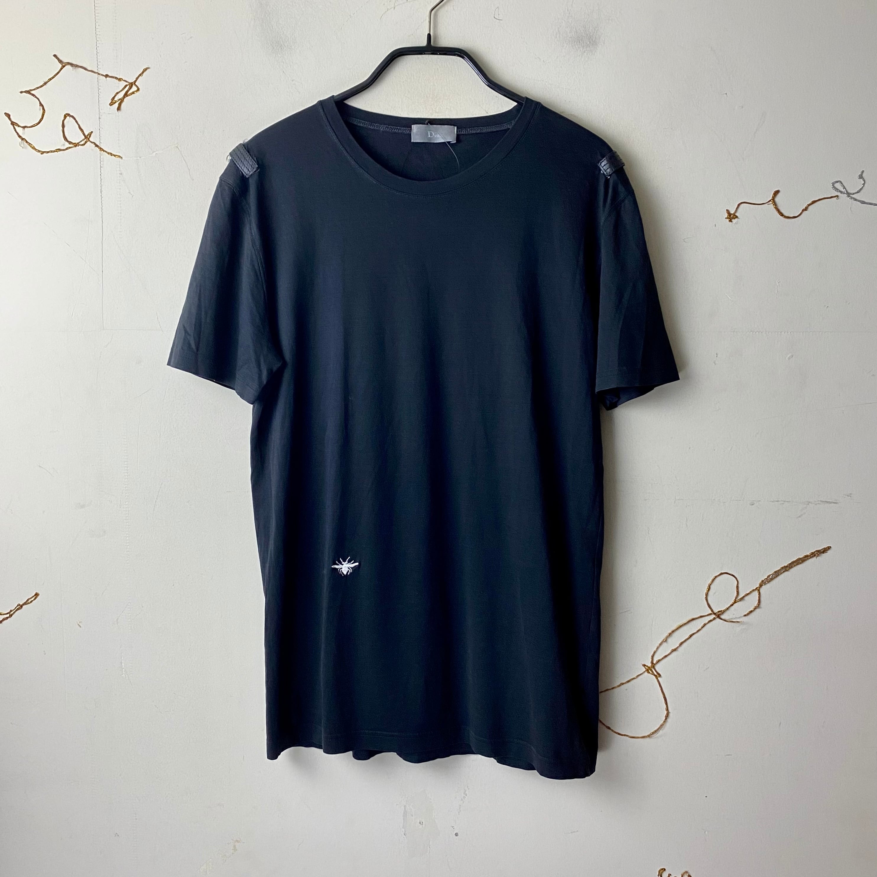 04SS DIOR HOMME leather switching tee “bee” | NOIR ONLINE