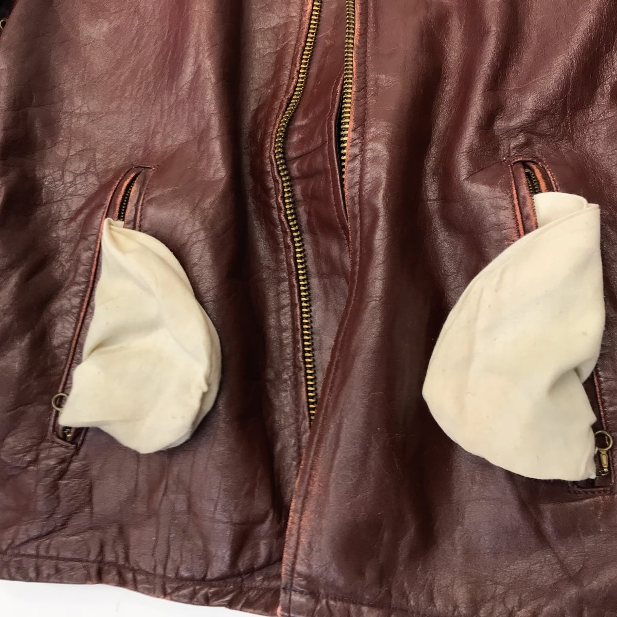 THIS GENUINE LEATHER GARMENT レザーガーメント 70年代 シングル