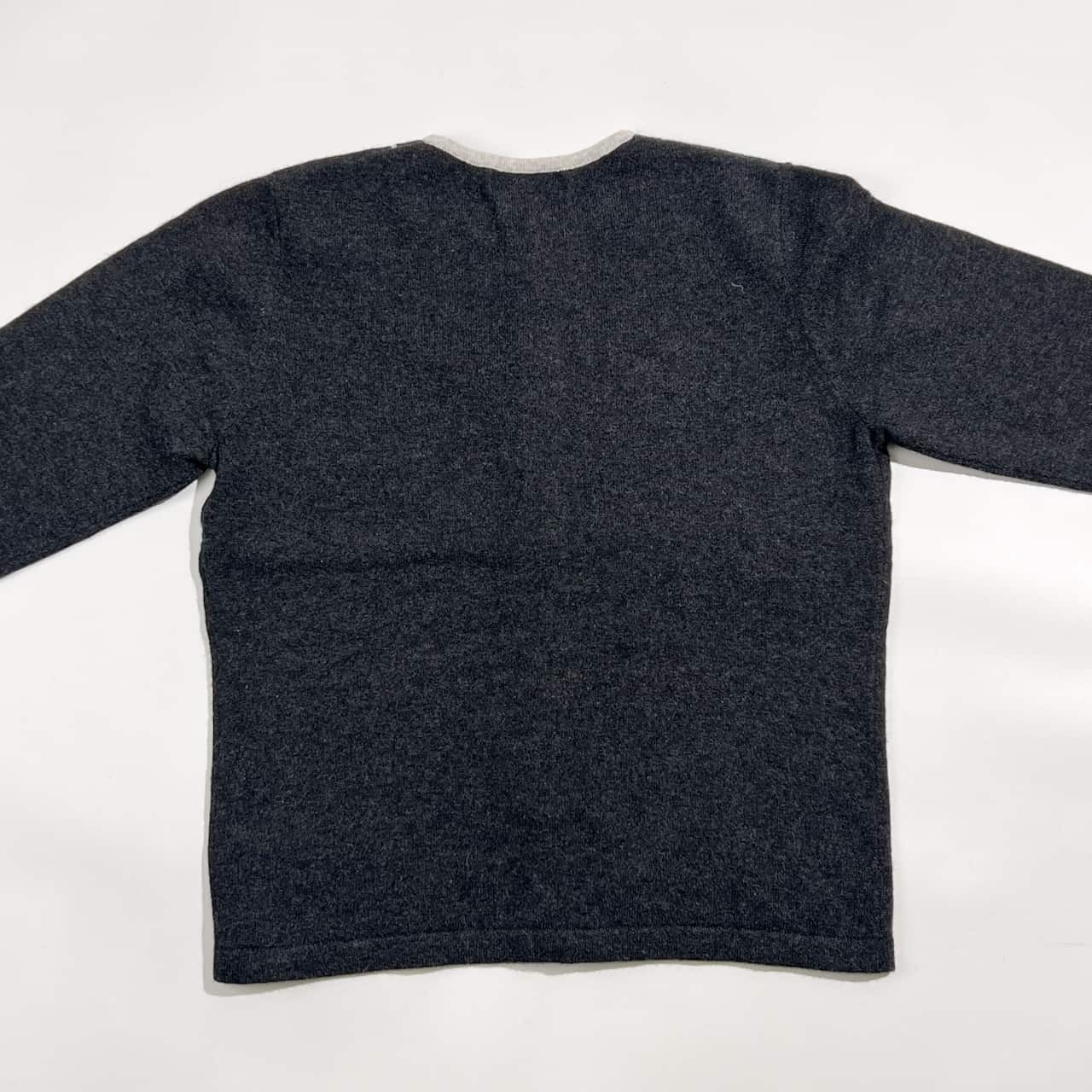 カシミヤ100% アンサンブル anna pagani アンナパガーニ 花柄 ラインストーン ニット カーディガン 半袖 ニット セーター /チャコールグレー系 レディース