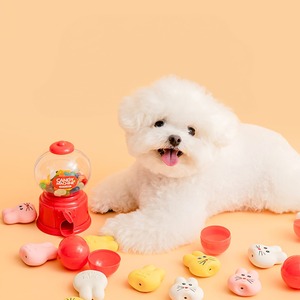 【BITE ME】 むにゅ プクプク ラテックスおもちゃ (3色セット) 犬用おもちゃ コラボ 音が鳴る ピーピー音 大きめ 噛む 玩具 天然ラテックス 小型犬 超小型犬 ウサギ かわいい おしゃれ ペット トイ