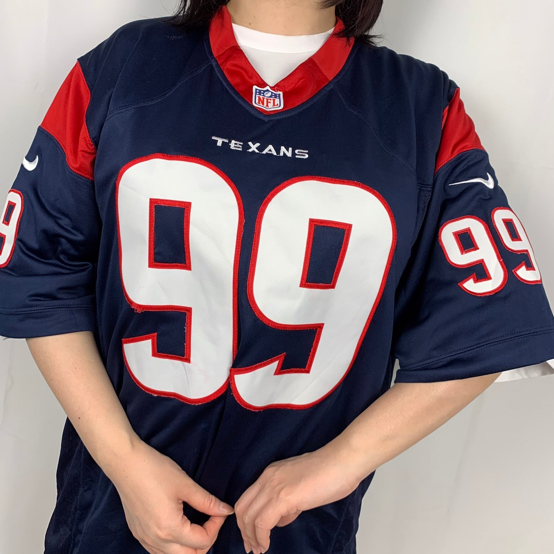 リーボック NFL ゲームシャツ ヒューストン・テキサンズ チームロゴ US