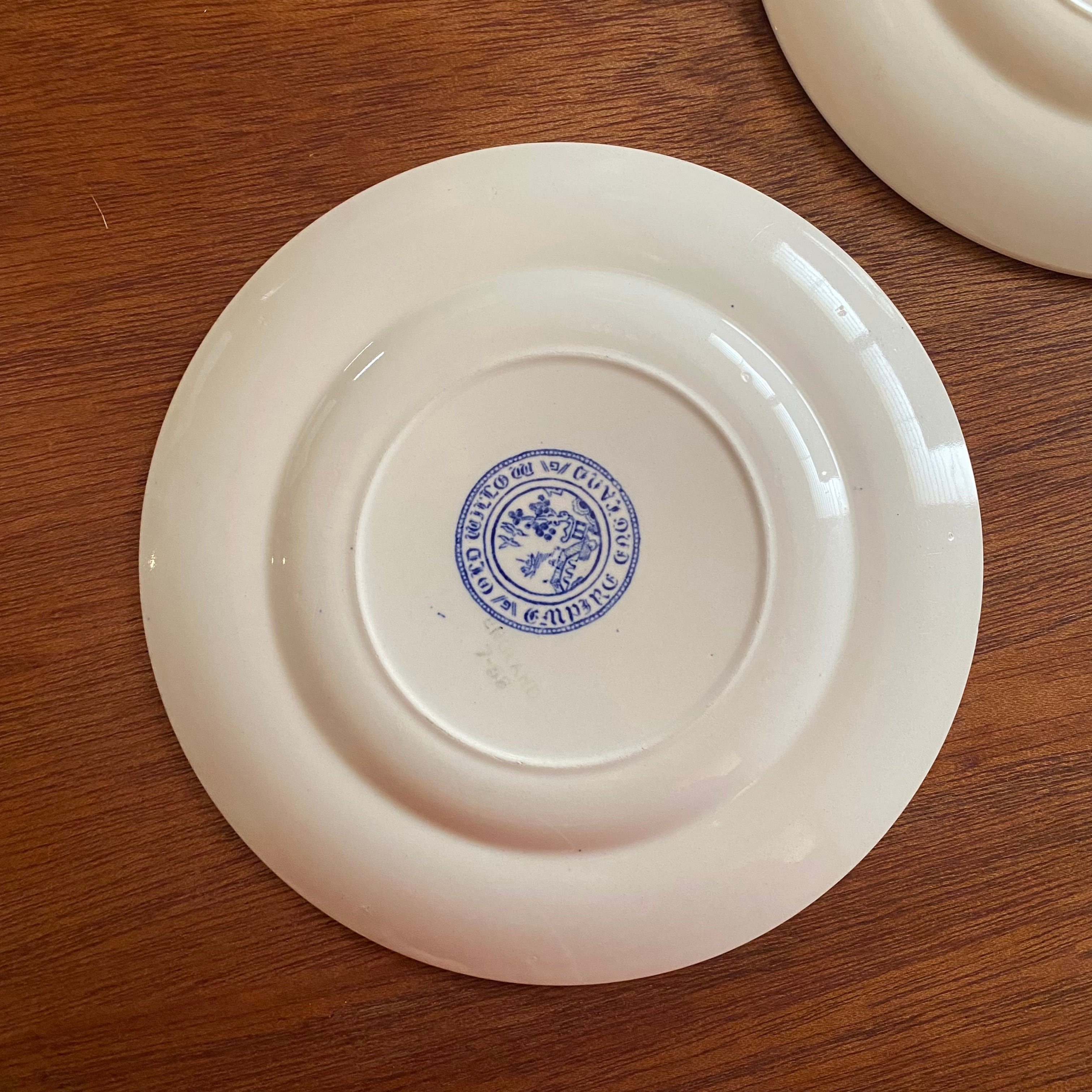 ブルーウィローの平たいケーキ皿 | Say it with Lucy's