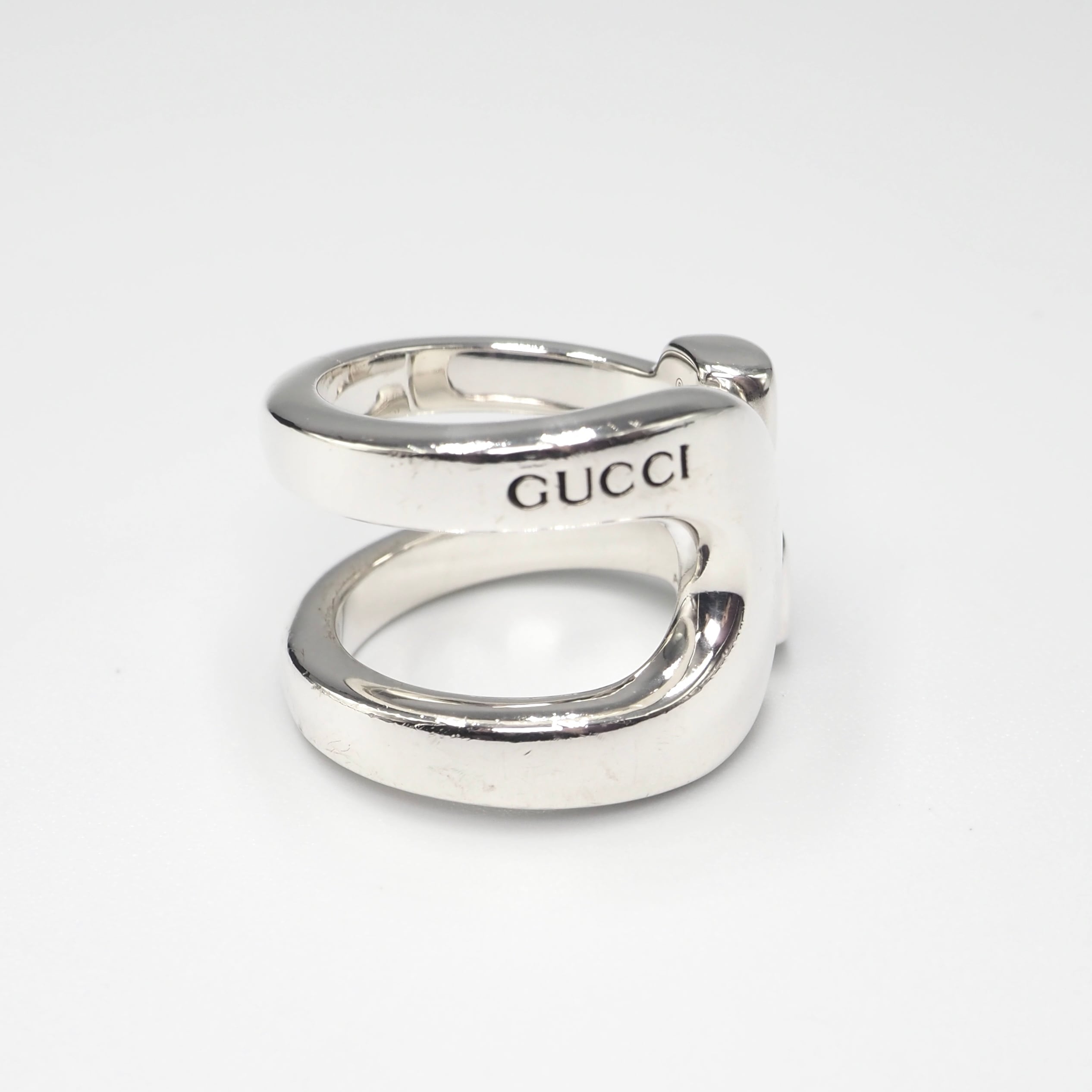 11/27掲載 GUCCI 約16号 ホースビット リング シルバー925 グッチ