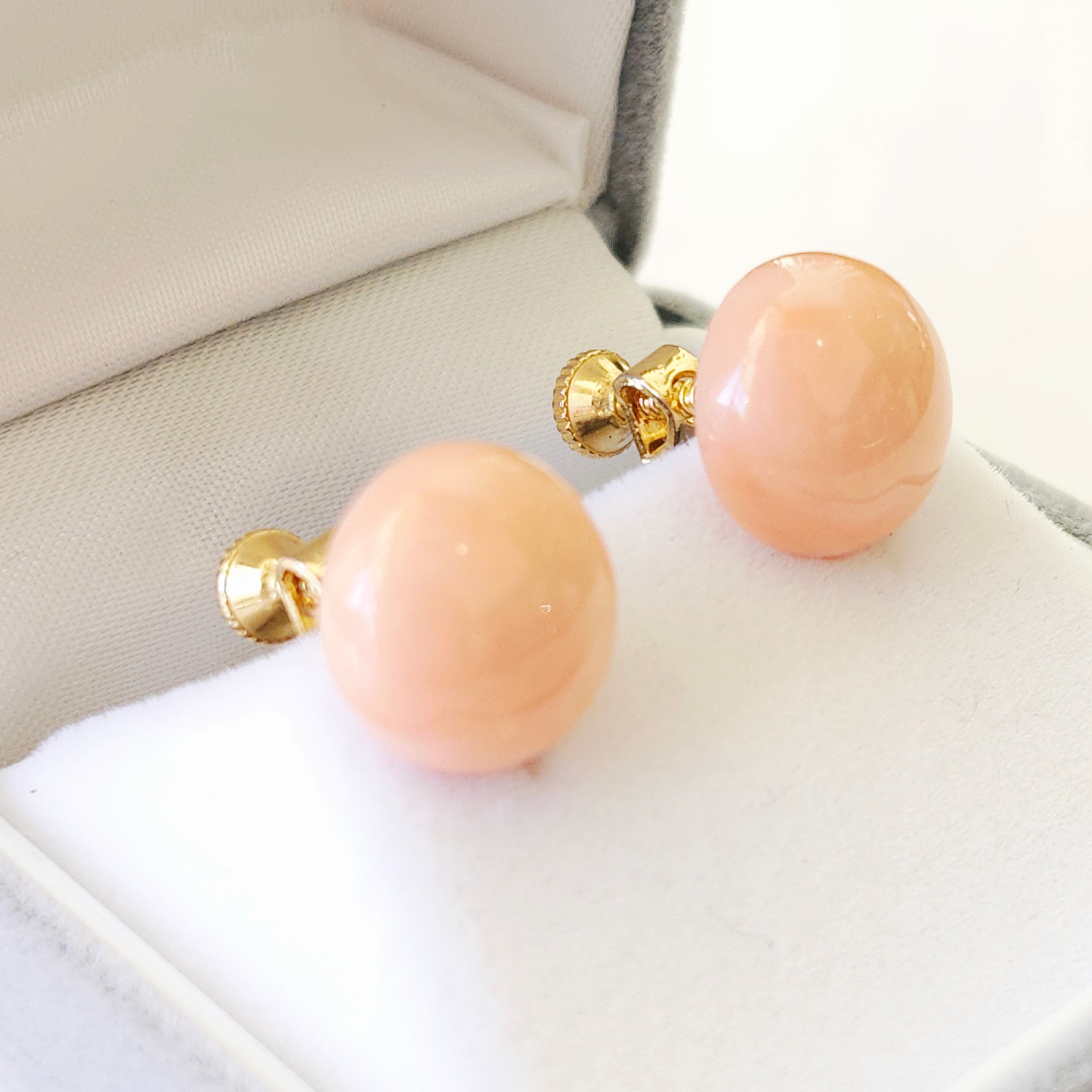 珊瑚　イヤリング　新品！ 血赤珊瑚 ちあかさんご イヤリング 雫形立体 ナチュラルコーラル B