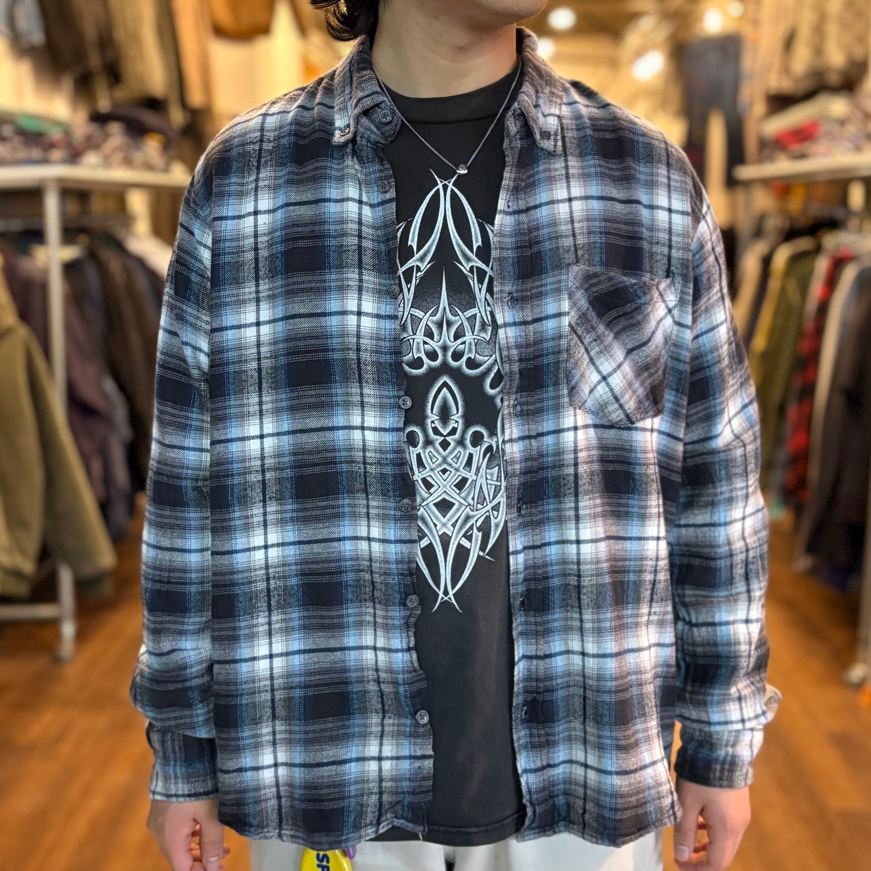 配色の神】Jackson Hole Ombre Plaid Flannel Shirt | 下北沢SPiKe＆SPiCe