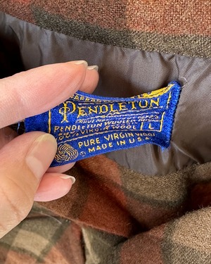 -Pendleton- Vintage 70s L Board Shirt made in USA