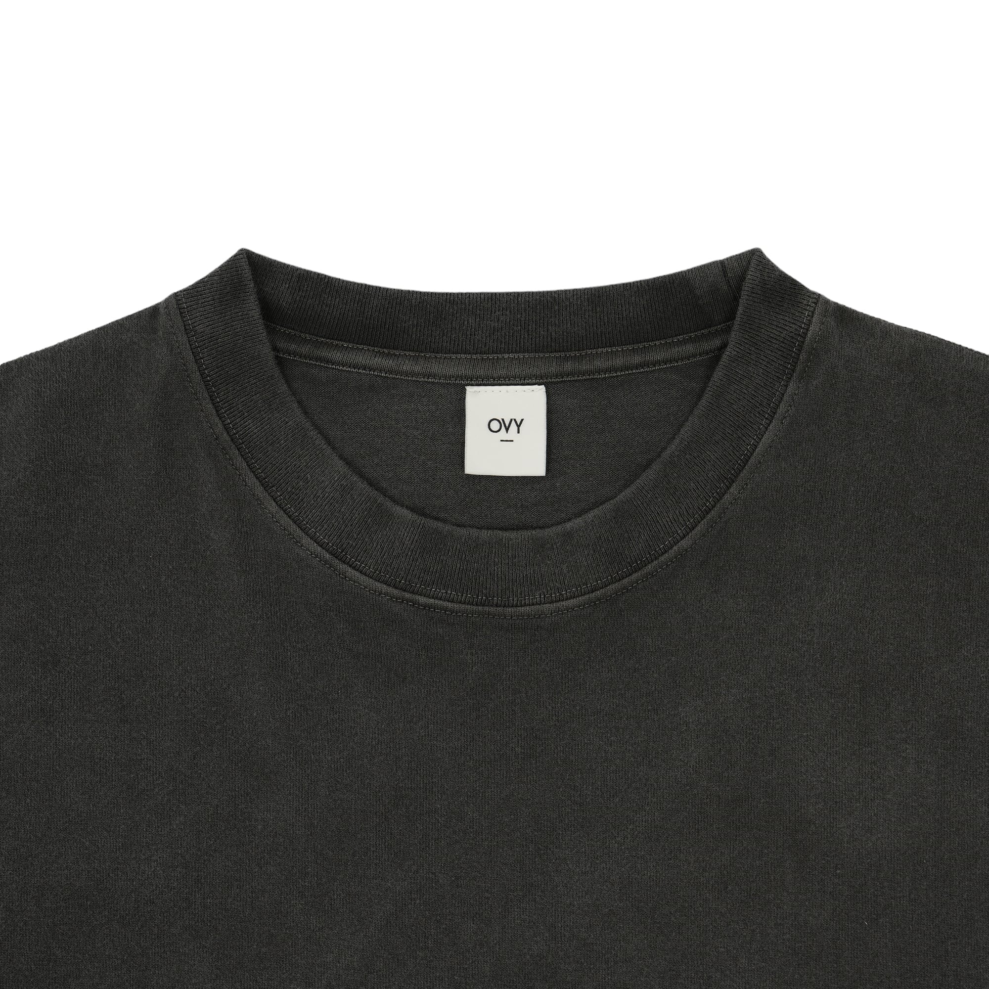 Pigment Dyed Relax Fit T-shirts (black)