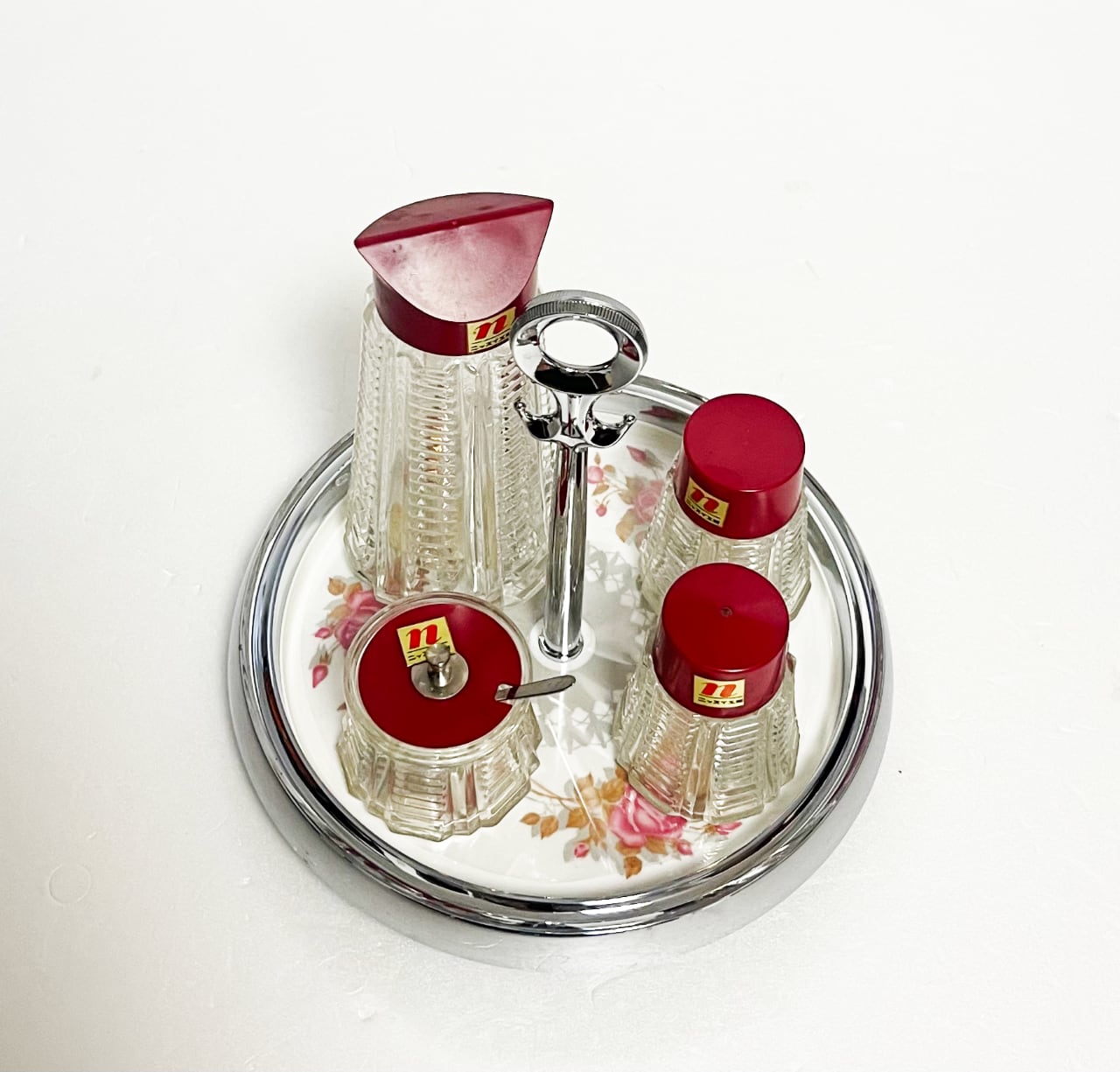 レトロポップ 調味料入れ 塩入れ 辛子入れ カスターセット ヴィンテージ