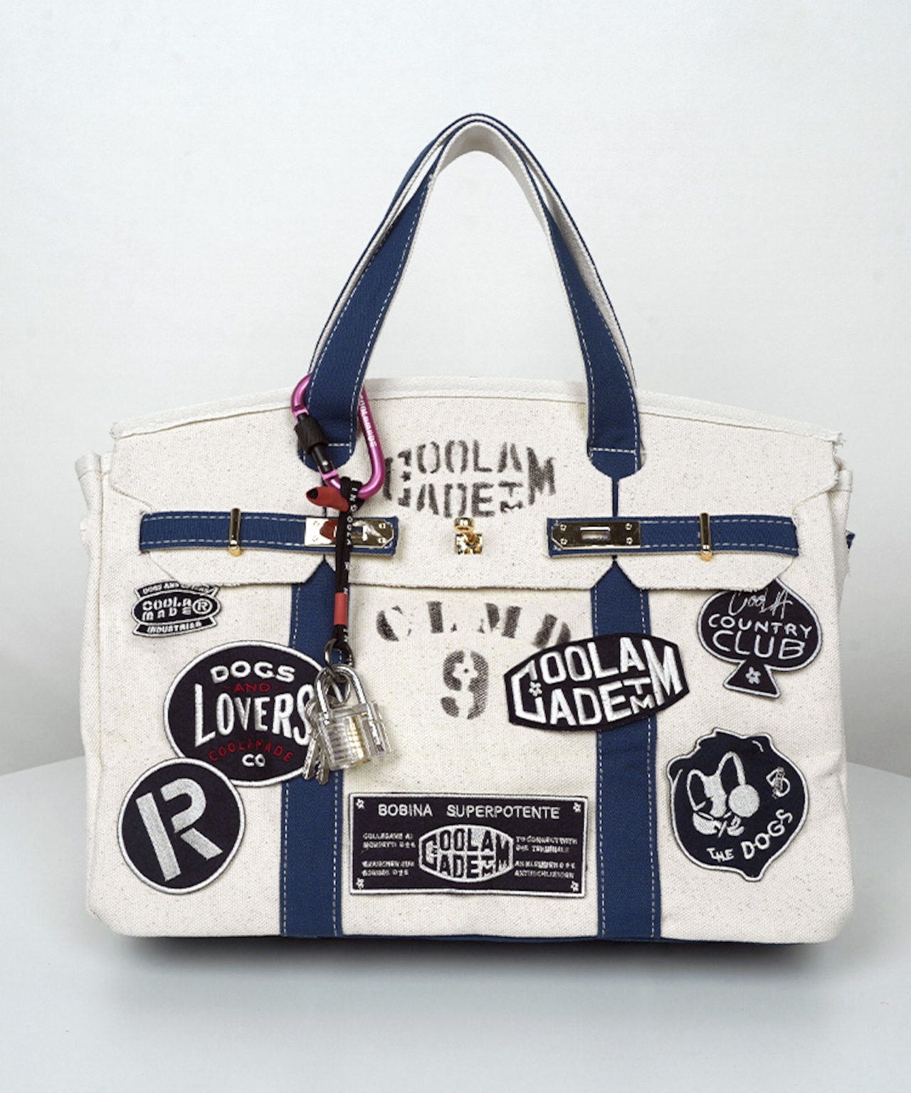 -数量限定-【直営限定ITEM】TYPE-C バイカラーワッペンターンロックハンドバッグ CQ-49510H