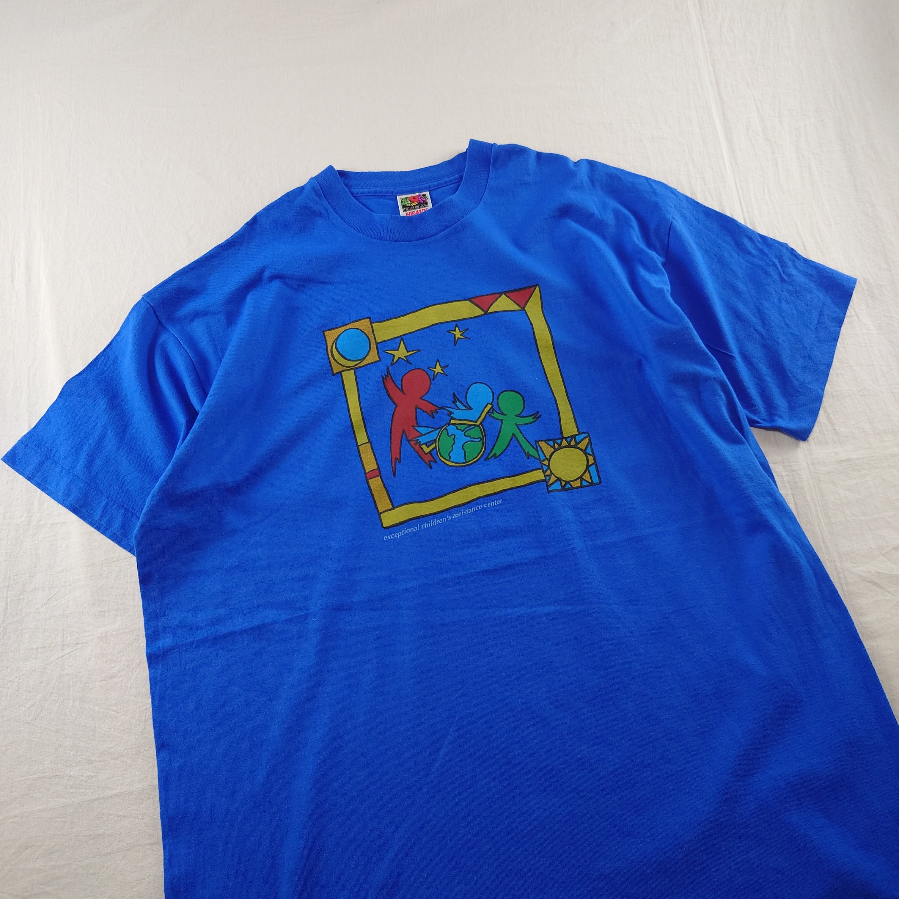 90年代 フルーツオブザルーム FRUIT OF THE LOOM プリントTシャツ USA製 メンズXL ヴィンテージ /eaa366324ホワイト系白色柄