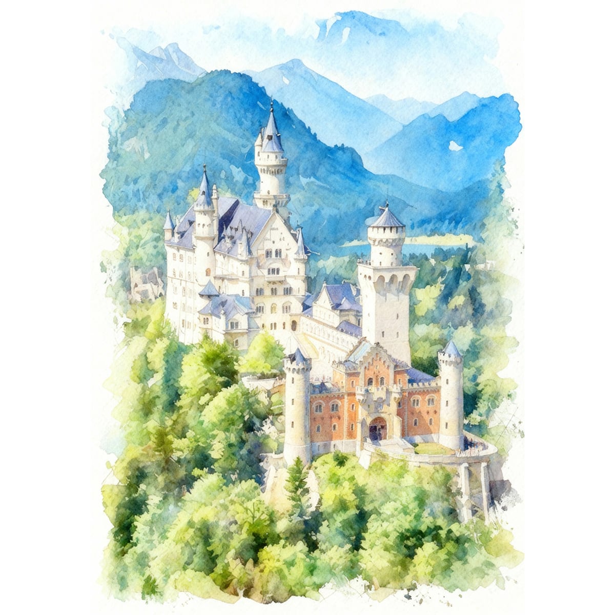 ノイシュバンシュタイン城 | インテリア絵画の専門店 ビッグフィールド