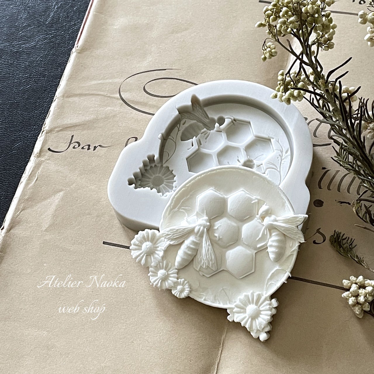 ハニカム＆みつばちa シリコンモールド | シリコンモールド・クレイ