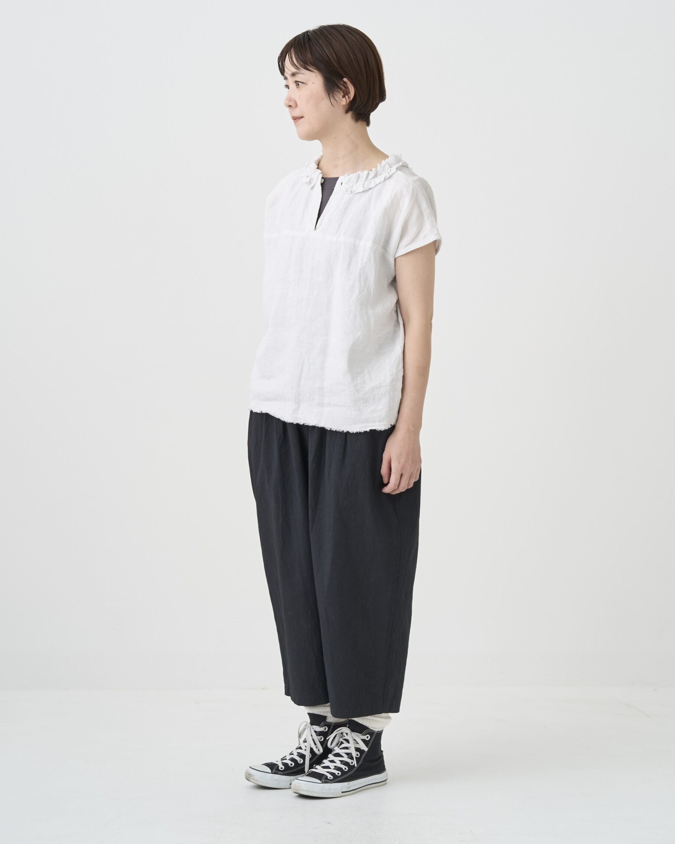 2way リネンフリルカラーブラウス | somewearclothing