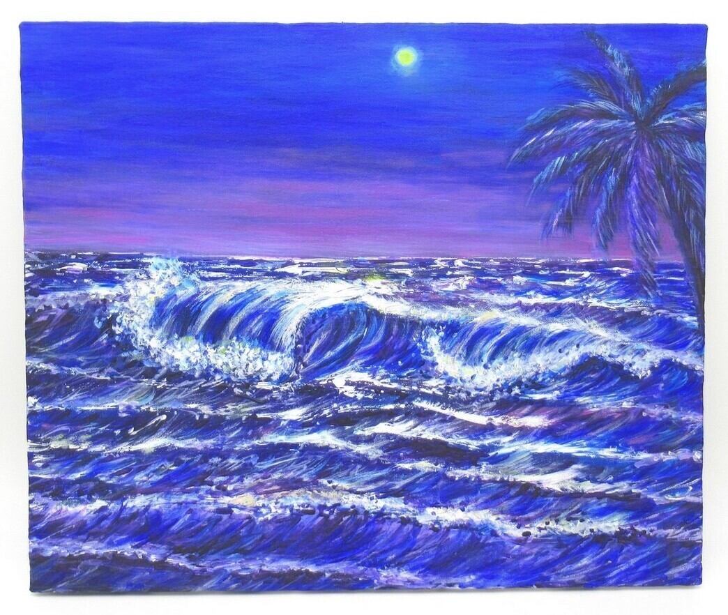 海 絵画（04）sea アクリル画 8号 ocean F8 KIYOKAWA AIMI【絵画全品