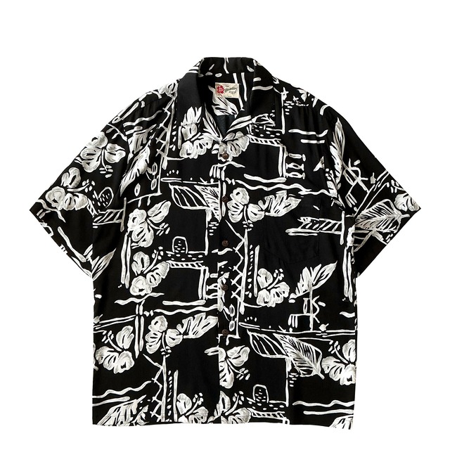 USED Aloha shirt / Hilo Hattie / size L