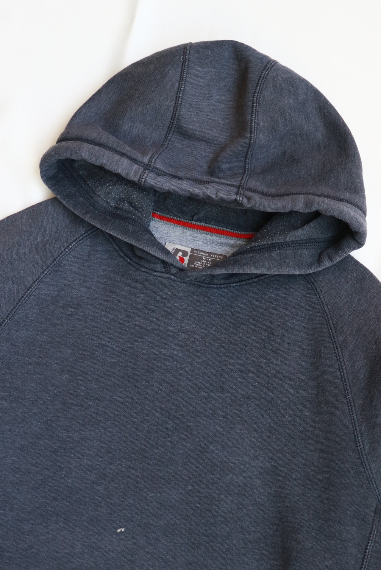 Russell Athletic gray damaged hoodie