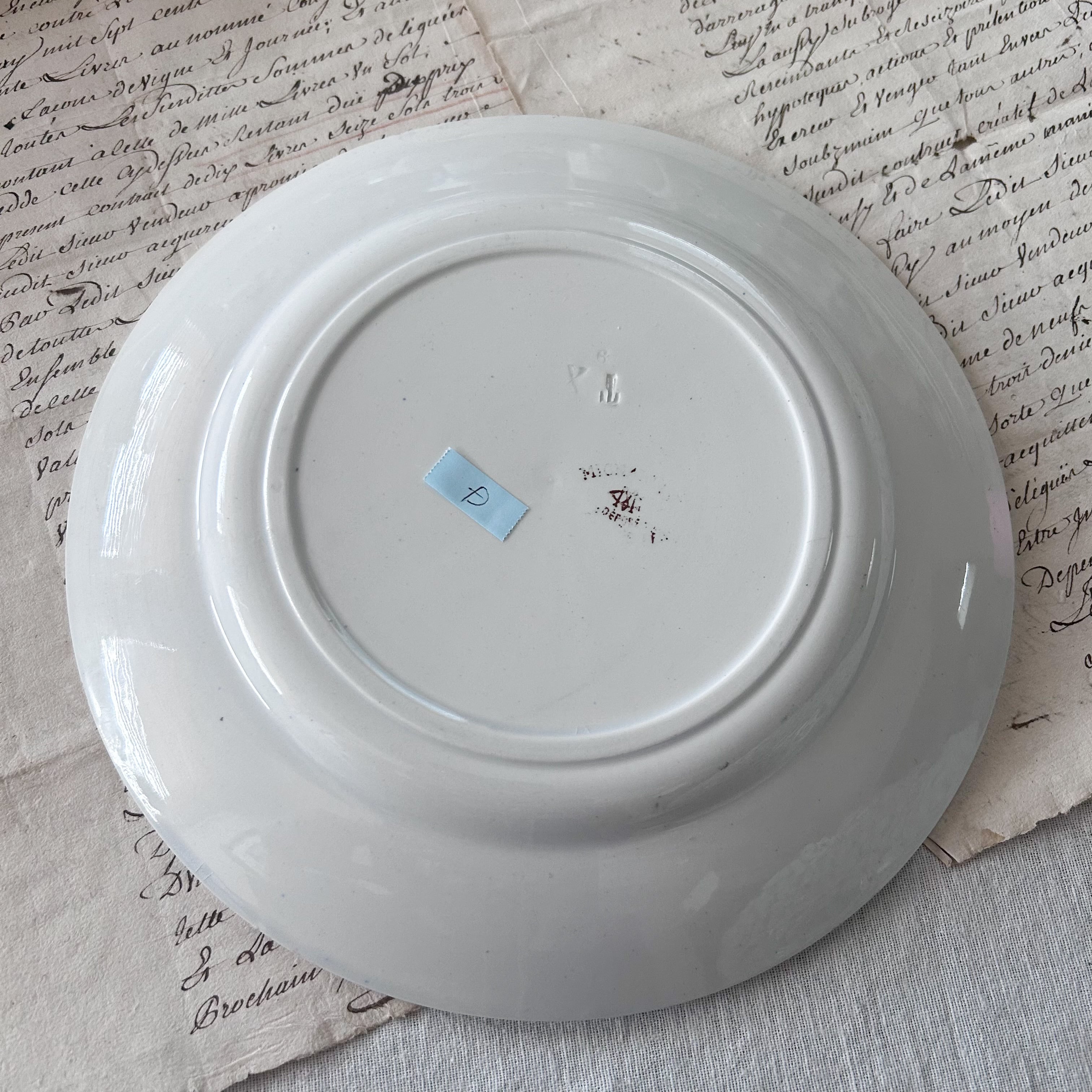 Creil et Montereau (クレイユモントロー) Mignardiseプレート D