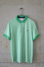 Green gingham check polo shirt
