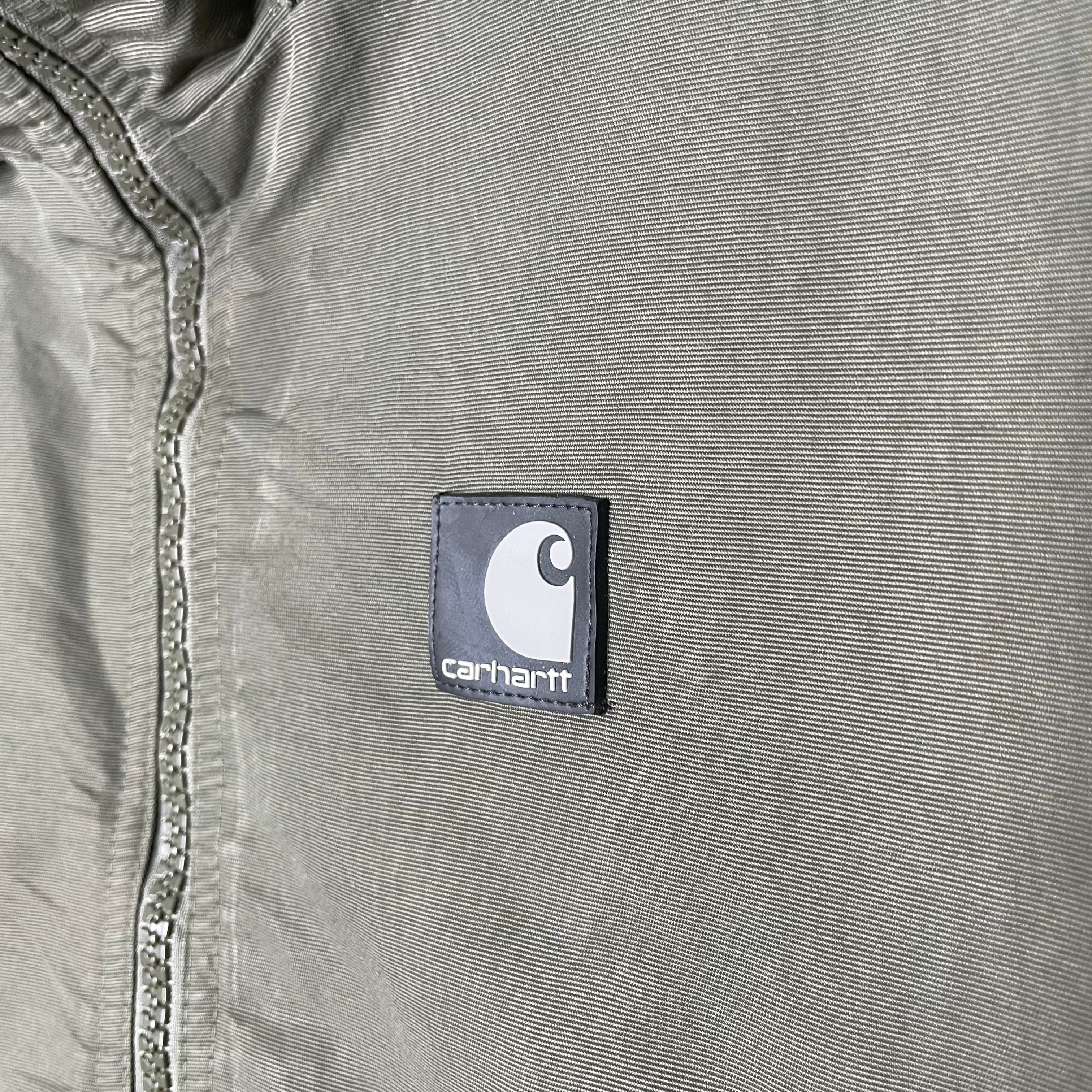 Carhartt ナイロンジャケット 2XL オリーブ フード付き（収納型） 裏地 