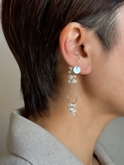 【3月再販予定】感動イヤーカフ/ゆらゆらbubble(パール)