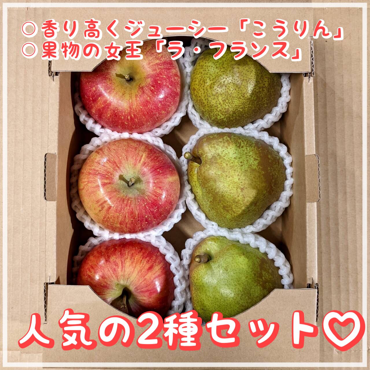 送料無料 山形産 りんご ラ フランスセット Vegetaiment ベジ通販 ベジキッズ