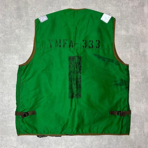 80s US NAVY ライフプリザーバー ベスト グリーン アメリカ軍
