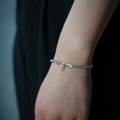 Karen silver , star beads bracelet