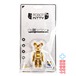 メディコム ベアブリック BE@RBRICK 100% 2017 シンガポール アクションシティ ロボットキティ ゴールド Ver. 限定品  未開封 ４号店商品
