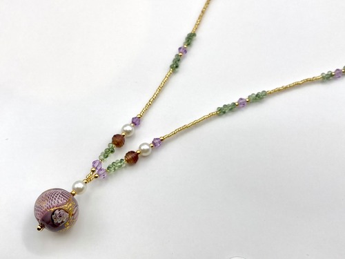 【ネックレス】Sfera Incantata（スフェラ・インカンタータ）夜のすみれ