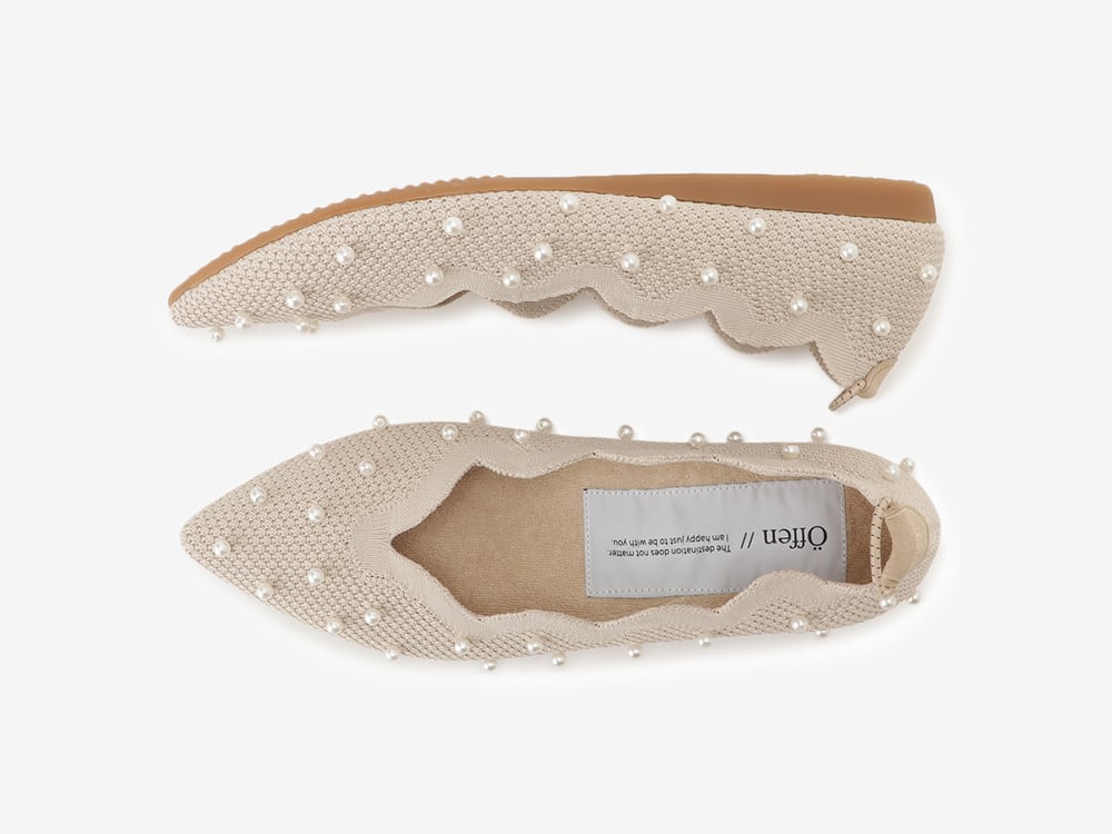 scallop pearls pattern / BEIGE | Offen