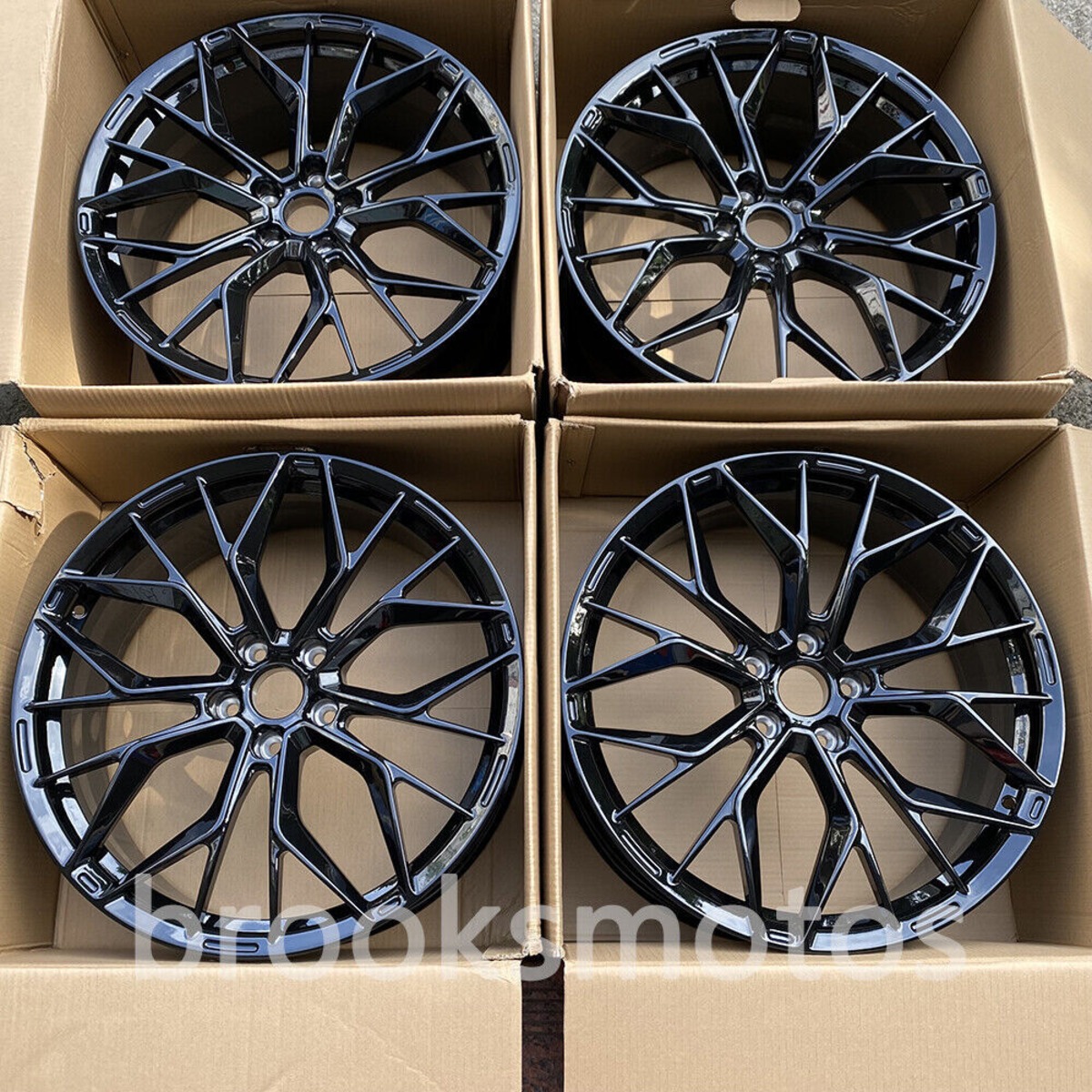 20インチ NEW スタイル ブラック ステージ フォージド ホイール 