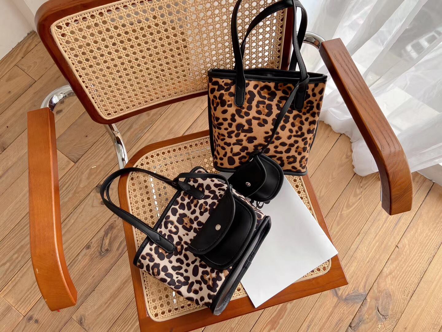 柄トートバッグ