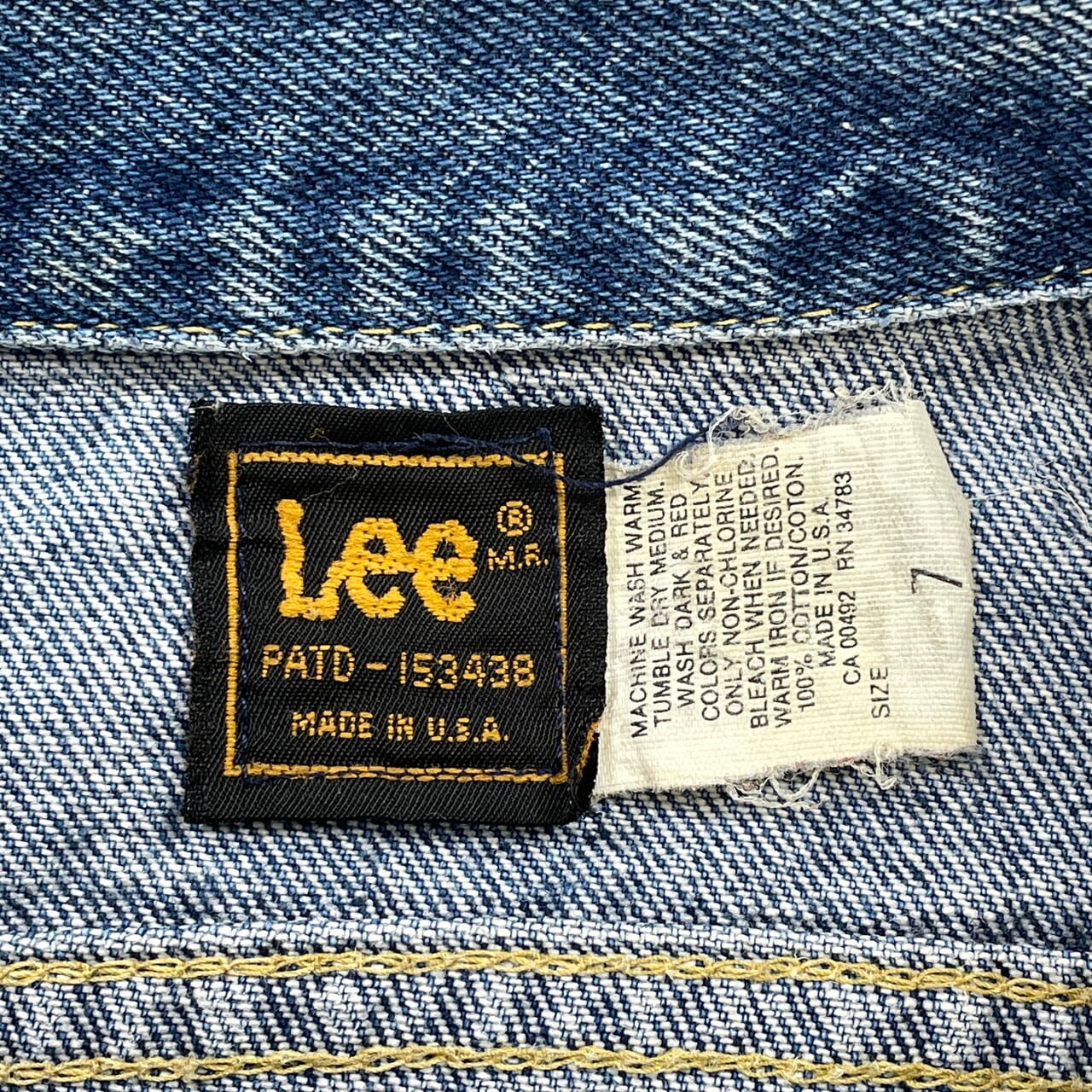 kids】70-80年代 USA製 リー Lee 101J デニムジャケット キッズ 7歳