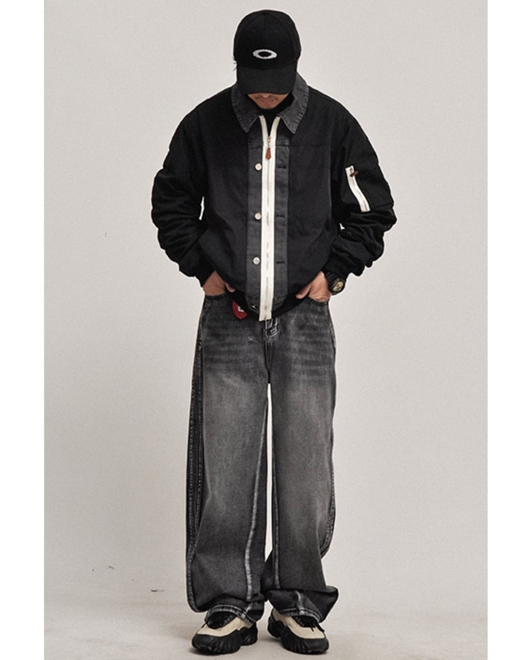 Denim Switch MA-1 Jacket x00803 | XPOSE