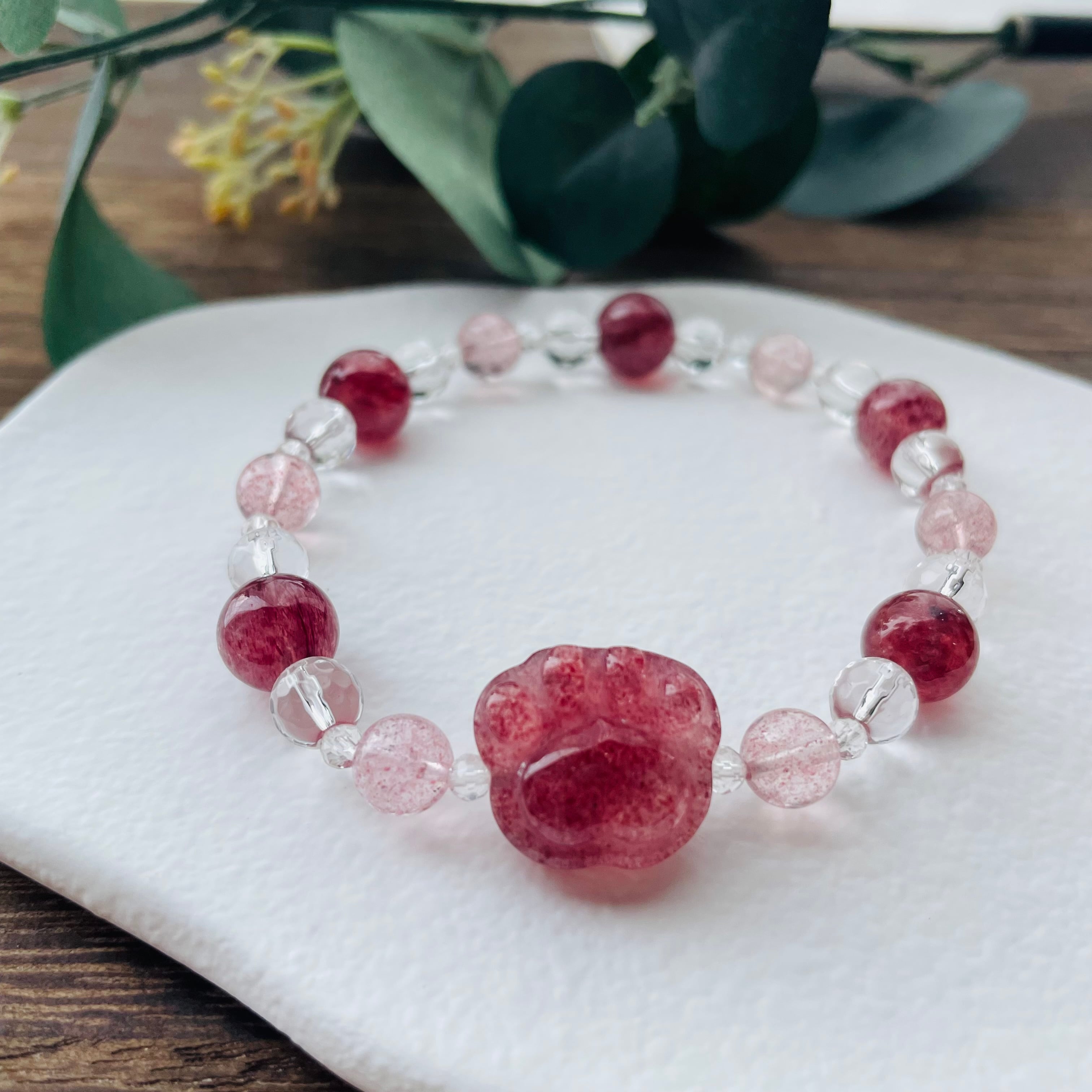 41224-㉑猫×パワーストーン｜ブレスレット｜人間関係を円滑に｜ 猫雑貨 猫モチーフ 猫グッズ アクセサリー 天然石  プレゼント ギフト レディース