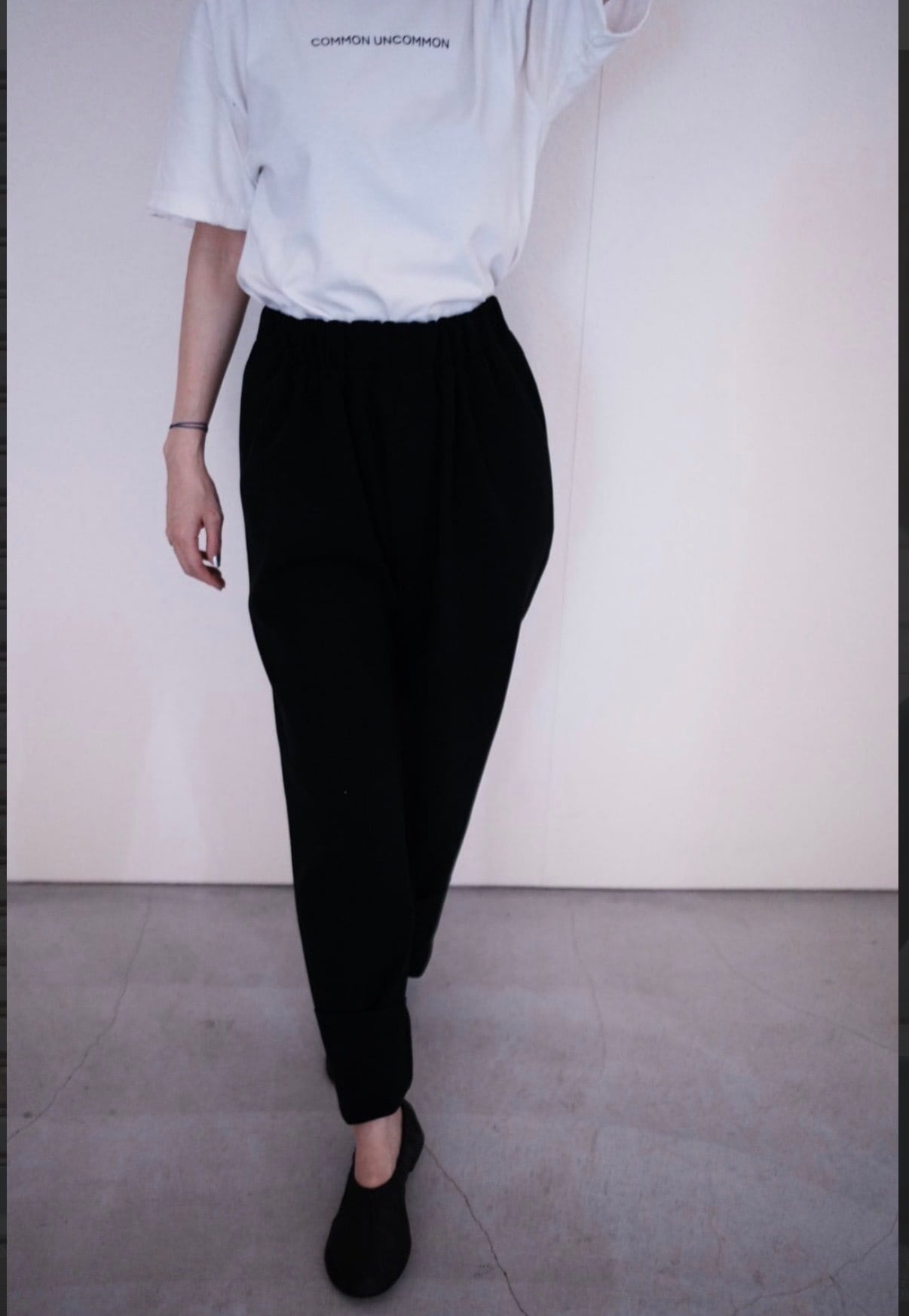 MOON TREE PLANET/Cord pants black | ikasa.