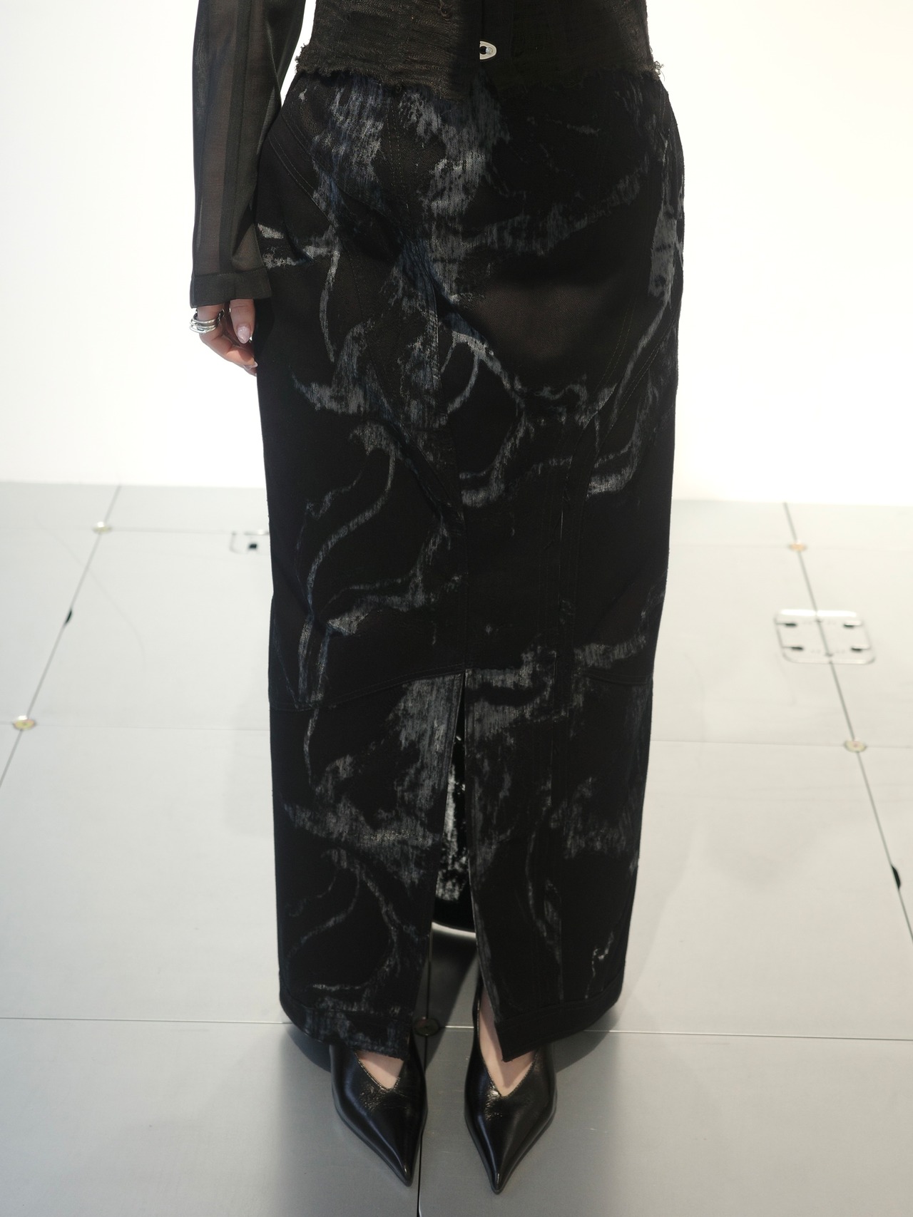 【26SS】MUKCYEN ムッシャン / スカート /denim fascia mapping skirt - 1