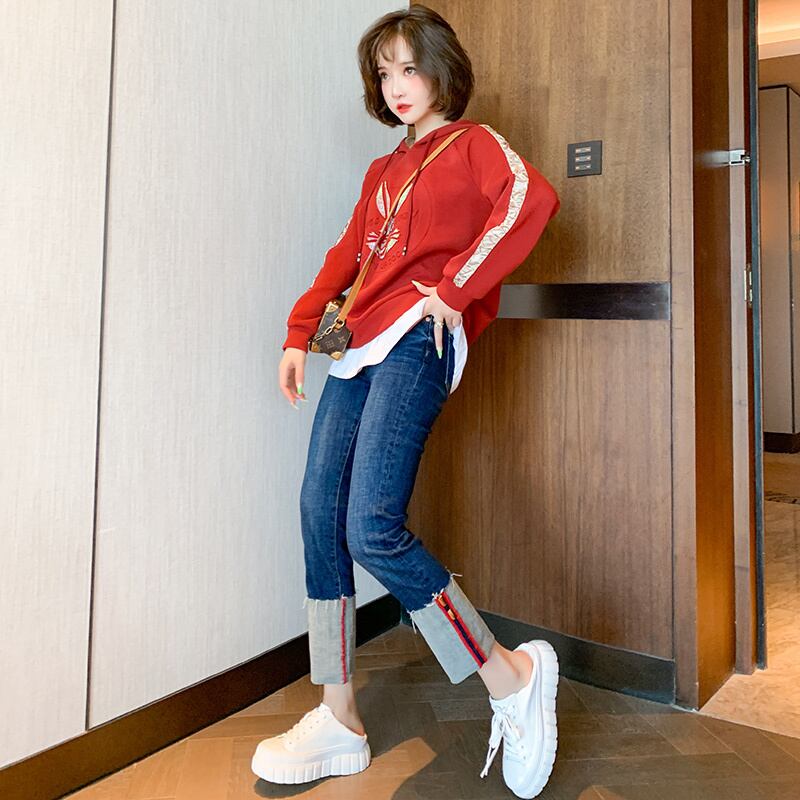 ハイウェストジーンズ オータム 秋物 MIUCO80379953599