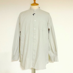 6oz Oxford Band Collar L/S Box-A Line Shirts　Light Greige