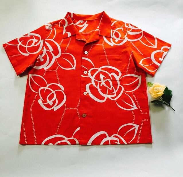 夏本番・涼しい綿浴衣反物★アロハシャツ★売り切り 夏本番・涼しい綿浴衣反物☆アロハシャツ☆売り切り