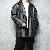 storm bird genuine leather half coat