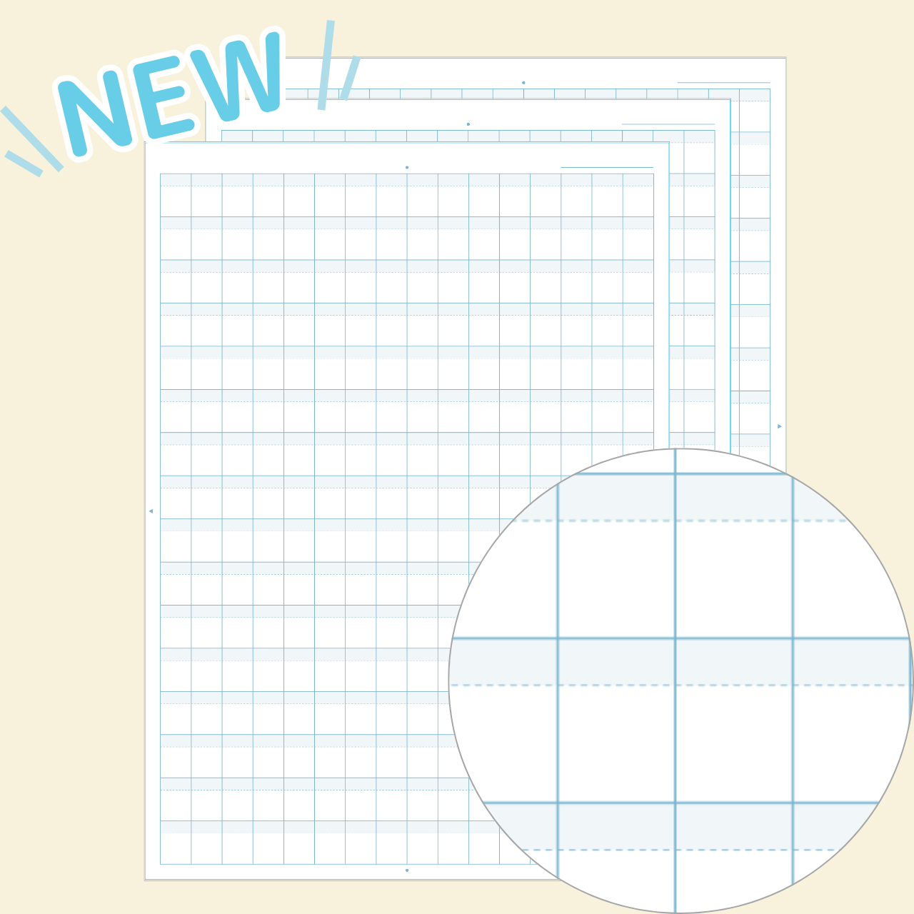 計算用レポート用紙＜繰り上がり・繰り下がり＞（×３）